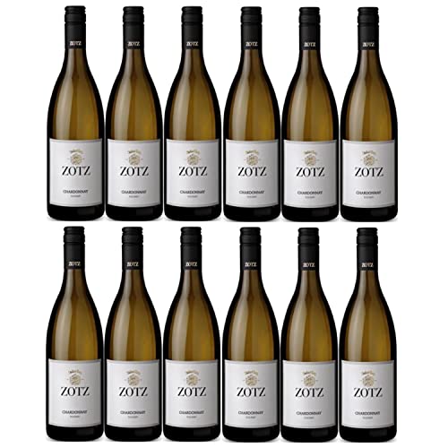 Julius Zotz Chardonnay Gutswein Weißwein Wein Baden vegan trocken Deutschland I FeinWert Paket (12 Flaschen) von FeinWert