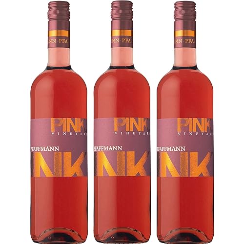 Karl Pfaffmann Pink Vineyard Cuveé Rosé Roséwein Wein Vegan Trocken Pfalz Inkl. FeinWert E-Book (3 x 0,75l) von FeinWert