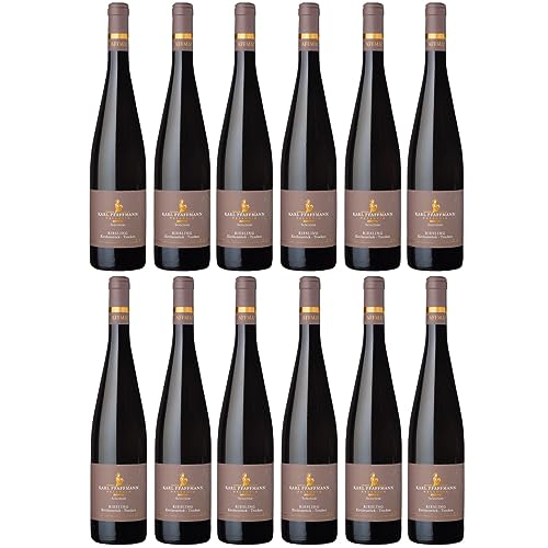 Karl Pfaffmann Selection Riesling Nussdorfer Kirchenstück Qba Weißwein Wein Vegan Trocken Pfalz Inkl. FeinWert E-Book (12 x 0,75l) von FeinWert