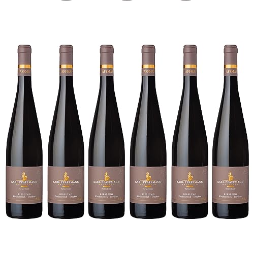 Karl Pfaffmann Selection Riesling Nussdorfer Kirchenstück Qba Weißwein Wein Vegan Trocken Pfalz Inkl. FeinWert E-Book (6 x 0,75) von FeinWert