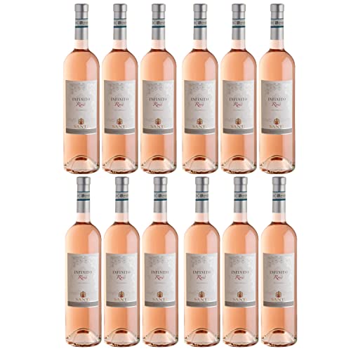 L'Infinito Chiaretto Bardolino classico rosé DOC Roséwein Wein trocken Italien I Visando Paket (12 x 0,75l) von FeinWert