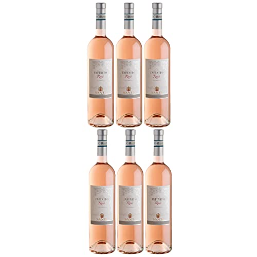 L'Infinito Chiaretto Bardolino classico rosé DOC Roséwein Wein trocken Italien I Visando Paket (6 x 0,75l) von FeinWert