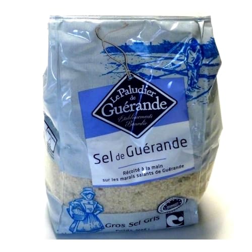 LE PALUDIER Grobes graues Meersalz aus Guérande 1000g handgeerntet Frankreich Bretagne inkl. FeinWert E-Book ((1 x 1 kg)) von FeinWert