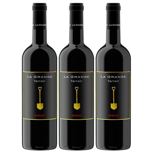 La Grange Terroir Syrah IGP Pays d'Oc Rotwein Wein Trocken Languedoc Frankreich inkl. FeinWert E-Book (3 x 0,75l) von FeinWert