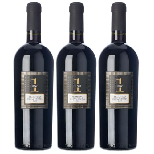La Volpe Primitivo di Manduria DOC Uno Rotwein Rot Trocken Italien inkl. FeinWert E-Book (3 x 0,75l) von FeinWert