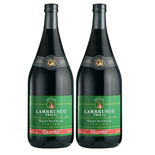 Lambrusco Superiore Cantine Riunite Magnum Rotwein Wein Italien I Visando Paket (2 x 1,5l) von FeinWert