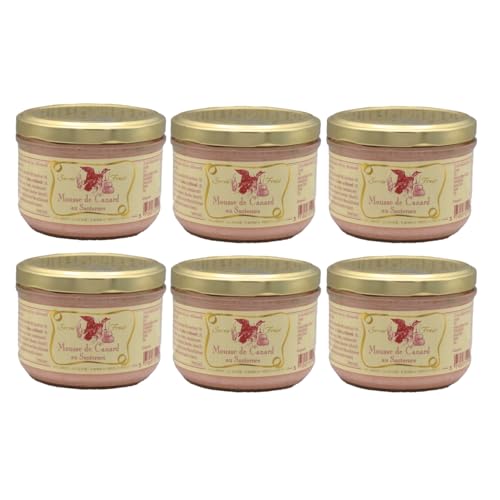 Laredy Entenmousse mit Sauternes klassischer französischer Brotaufstrich Frankreich inkl. FeinWert E-Book (6 x 180g) von FeinWert