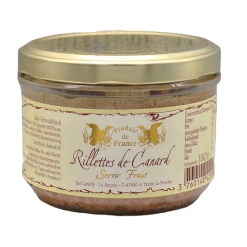 Laredy Entenrillettes klassischer französischer Brotaufstrich Frankreich inkl. FeinWert E-Book (1 x 180g) von FeinWert