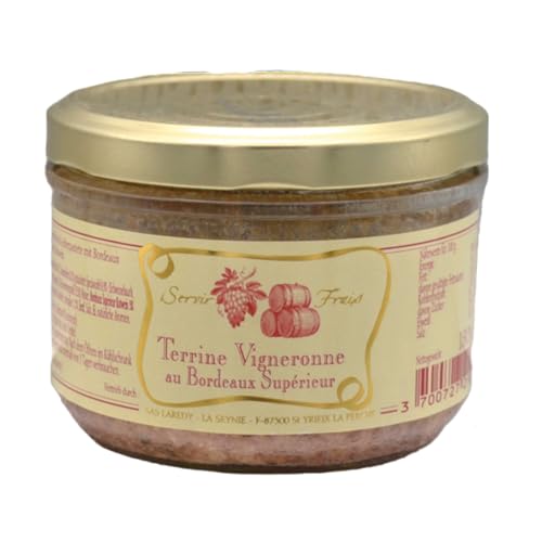 Laredy Winzerterrine mit Bordeaux Supérieur französischer Brotaufstrich Frankreich inkl. FeinWert E-Book (1 x 180g) von FeinWert