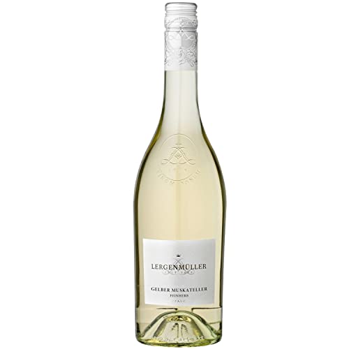 Lergenmüller Gelber Muskateller QbA Weißwein Wein feinherb Pfalz I FeinWert Paket (1 x 0,75l) von FeinWert