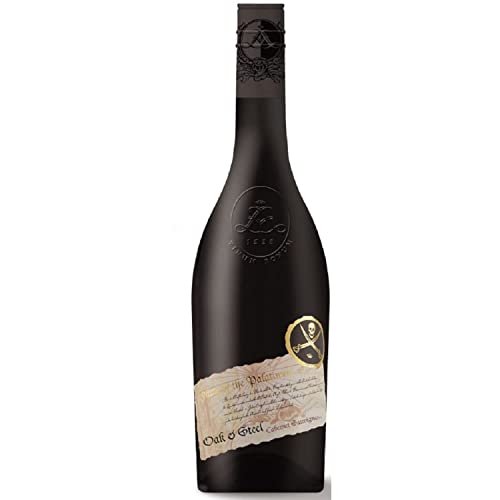 Lergenmüller Oak & Steel Cabernet Sauvignon Rotwein Wein Trocken vegan Pfalz I FeinWert Paket (1 x 0,75l) von FeinWert