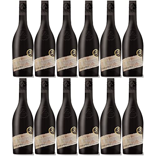 Lergenmüller Oak & Steel Cabernet Sauvignon Rotwein Wein Trocken vegan Pfalz I FeinWert Paket (12 x 0,75l) von FeinWert