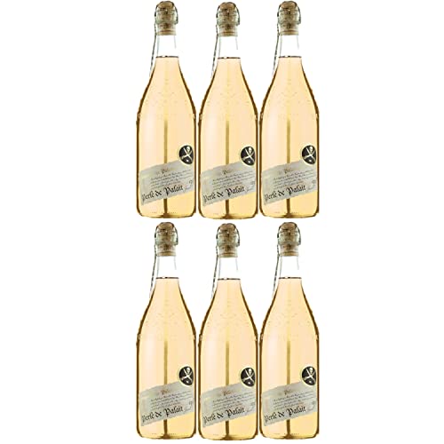 Lergenmüller Perle de Palait Perlwein Wein Secco Weiß vegan Pfalz I FeinWert Paket (6 x 0,75l) von FeinWert