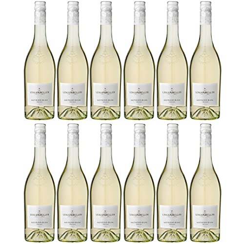 Lergenmüller Sauvignon Blanc Weißwein Wein Trocken vegan Pfalz I FeinWert Paket (12 x 0,75l) von FeinWert
