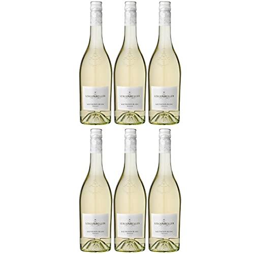 Lergenmüller Sauvignon Blanc Weißwein Wein Trocken vegan Pfalz I FeinWert Paket (6 x 0,75l) von FeinWert