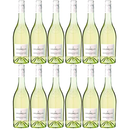 Lergenmüller Weißer Burgunder Weißwein Wein Trocken vegan Pfalz I FeinWert Paket (12 x 0,75l) von FeinWert