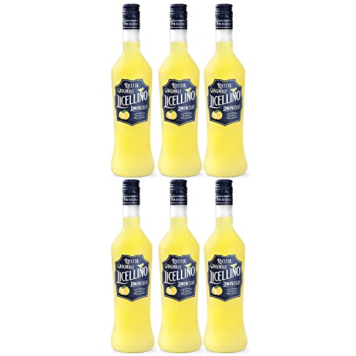 Licellino Limoncello Zitronen Likör Liquer Italien Inkl. FeinWert E-Book (6 x 0,7l) von FeinWert