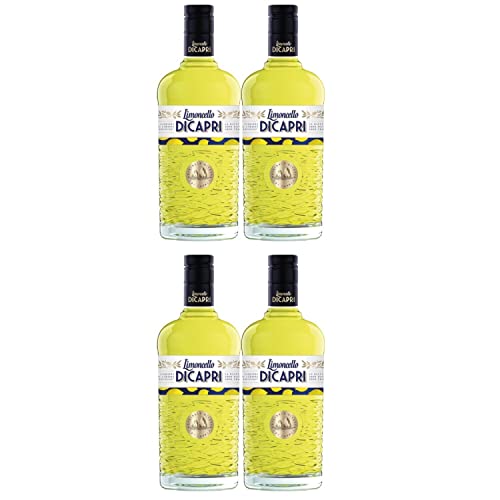 Limoncello di Capri Zitronen Likör Liquer Italien Inkl. FeinWert E-Book (4 x 1,0l) von FeinWert