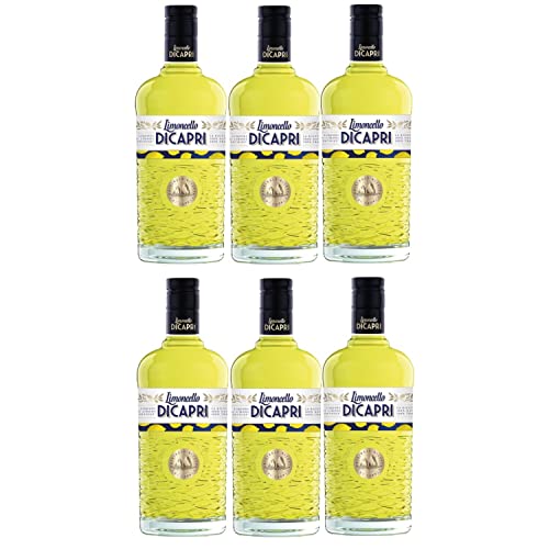 Limoncello di Capri Zitronen Likör Liquer Italien inkl. FeinWert E-Book (6 x 1,0l) von FeinWert