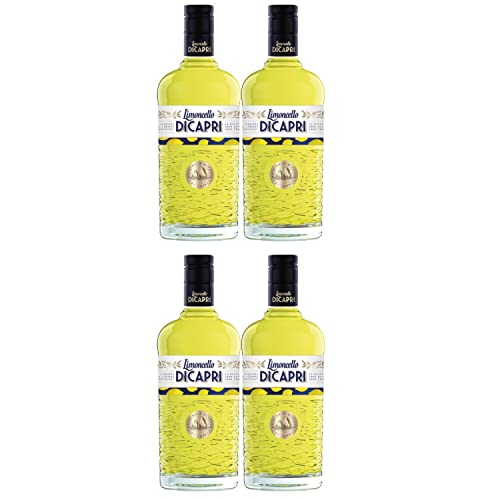 Limoncello di Capri Zitronen Likör Liquer Italien Inkl FeinWert E-Book (4 x 0,7l) von FeinWert