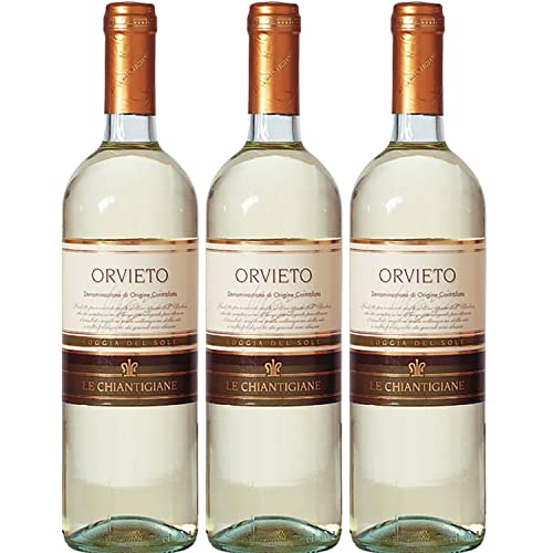 Loggia del Sole Orvieto DOCG Le Chiantigiane Weißwein Wein trocken Italien I Visando Paket (3 x 0,75l) von FeinWert