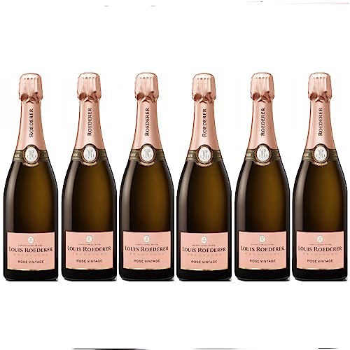 Louis Roederer Champagne Vintage Brut Rosé in GP Deluxe Champagner Frankreich Inkl. FeinWert E-Book (6 x 0,75l) von FeinWert