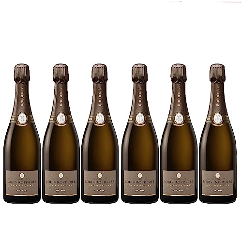 Louis Roederer Champagne Vintage Brut in GP Graphic Champagner Frankreich Inkl. FeinWert E-Book (6 x 0,75l) von FeinWert