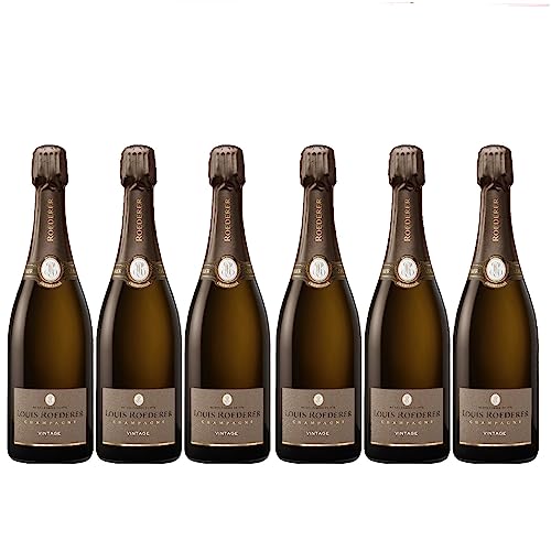Louis Roederer Champagne Vintage Brut in GP Graphic Champagner Frankreich Inkl. FeinWert E-Book (6 x 0,75l) von FeinWert