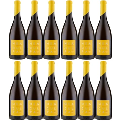 MEA CULPA Vino Bianco Pentimento Weisswein Wein Trocken DOC Sizilien Inkl FeinWert E-Book (12 x 0,75l) von FeinWert
