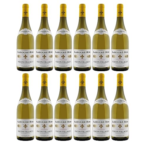 Mâcon Villages blanc AOC Labouré-Roi Weißwein Wein trocken Frankreich Inkl. FeinWert E-Book (12 x 0,75l) von FeinWert