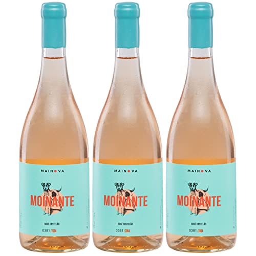 Mainova Moinante Rosé Roséwein Wein trocken vegan Portugal I Visando Paket (3 Flaschen) von FeinWert