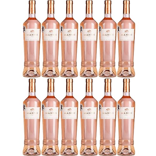 Manon Côtes de Provence Rosé Roséwein Wein trocken Frankreich Inkl. FeinWert E-Book (12 x 0,75l) von FeinWert