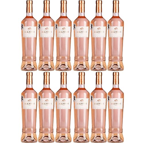 Manon Côtes de Provence Rosé Roséwein Wein trocken Frankreich Inkl. FeinWert E-Book (12 x 0,75l) von FeinWert