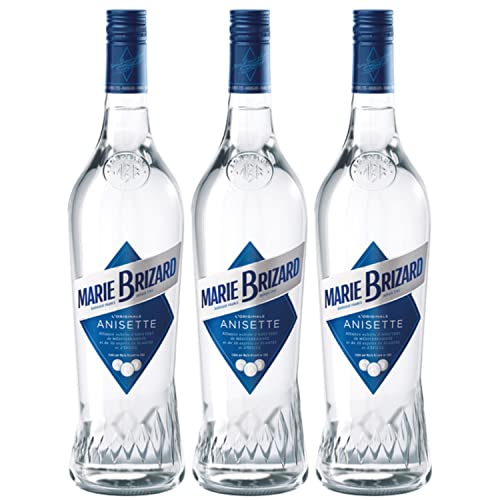 Marie Brizard Liqueur Anisette I Premium Anis Likör I FeinWert Paket (3 x 0,7l) von FeinWert