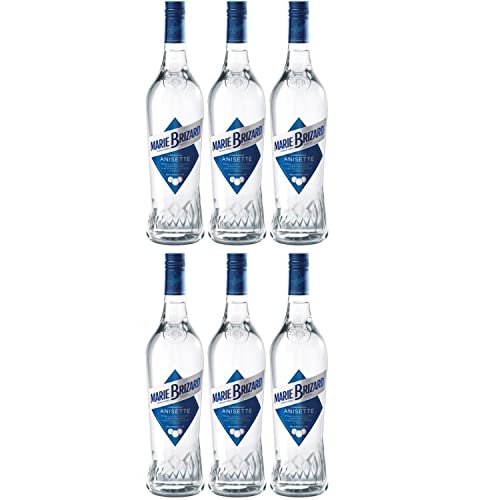 Marie Brizard Liqueur Anisette I Premium Anis Likör I FeinWert Paket (6 x 0,7l) von FeinWert