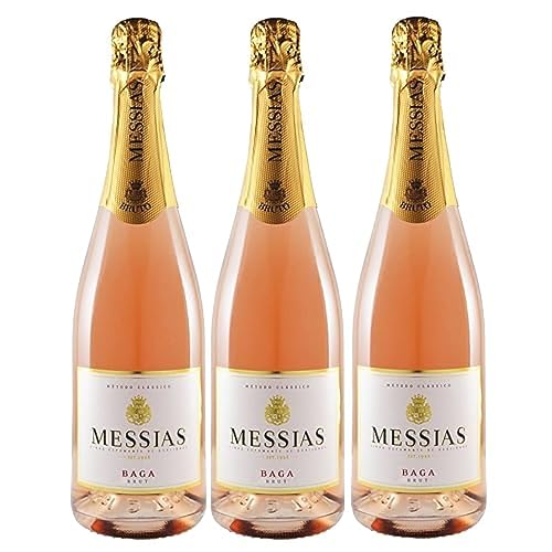 Messias Espumante Rosé Bruto Schaumwein Roséwein trocken Portugal inkl. FeinWert E-Book (3 x 0,75l) von FeinWert