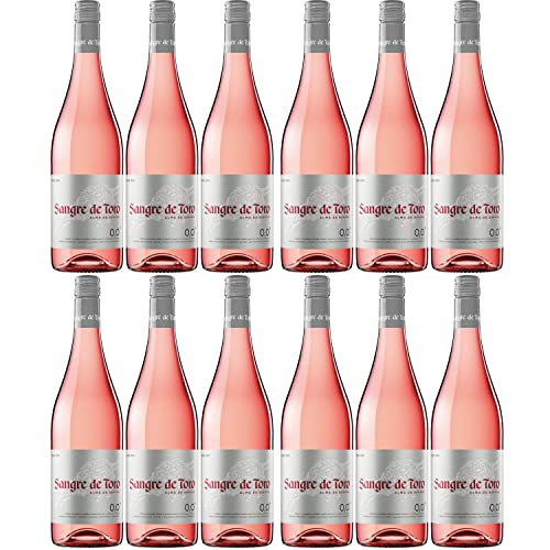 Miguel Torres Sangre de Toro 0.0 Rosado Roséwein alkoholfrei Wein trocken vegan Spanien Inkl. FeinWert E-Book (12 x 0,75l) von FeinWert
