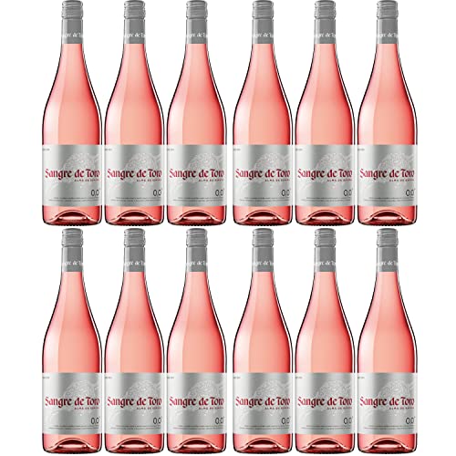 Miguel Torres Sangre de Toro 0.0 Rosado Roséwein alkoholfrei Wein trocken vegan Spanien Inkl. FeinWert E-Book (12 x 0,75l) von FeinWert