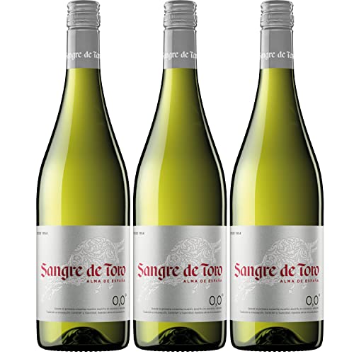Miguel Torres Sangre de Toro Blanco 0.0 Weißwein alkoholfrei Wein trocken vegan Spanien Inkl. FeinWert E-Book (3 x 0,75l) von FeinWert