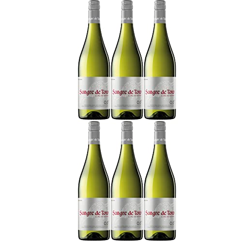 Miguel Torres Sangre de Toro Blanco 0.0 Weißwein alkoholfrei Wein trocken vegan Spanien Inkl. FeinWert E-Book (6 x 0,75l) von FeinWert
