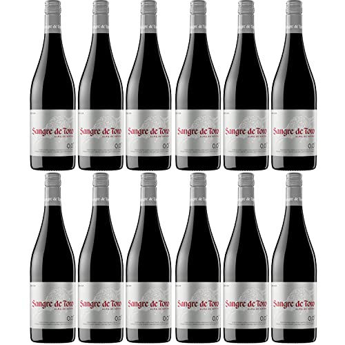 Miguel Torres Sangre de Toro Tinto 0.0 Rotwein alkoholfrei Wein trocken vegan Spanien Inkl. FeinWert E-Book (12 x 0,75l) von FeinWert