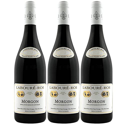 Morgon AOC Labouré-Roi Rotwein Wein trocken Frankreich I FeinWert Paket (3 x 0,75l) von FeinWert