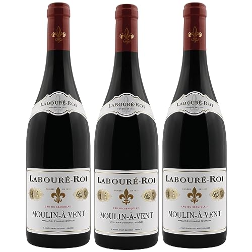 Moulin à Vent AOC Labouré-Roi Rotwein Wein trocken Frankreich Inkl. FeinWert E-Book (3 x 0,75l) von FeinWert
