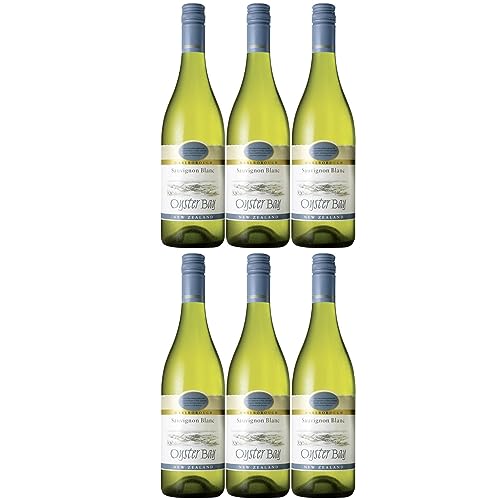 Oyster Bay Sauvignon Blanc Marlborough Weißwein Wein trocken Neuseeland Inkl. FeinWert E-Book (6 x 0,75l) von FeinWert