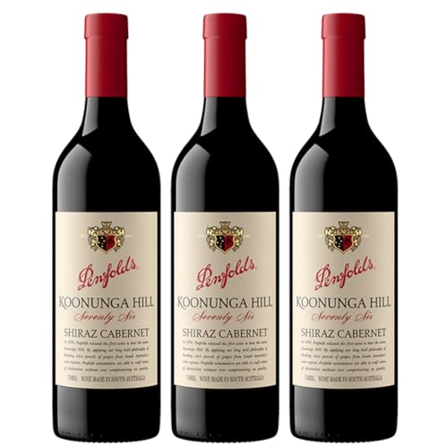 Penfolds Seventy Six Koonunga Hill Shiraz Cabernet Rotwein Rot Trocken Australien inkl. FeinWert E-Book (3 x 0,75l JG 2017) von FeinWert