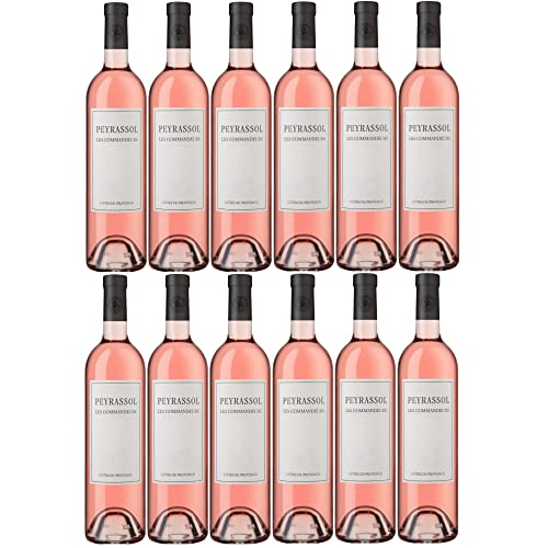 Peyrassol Les Commandeurs Roséwein Wein trocken Bio vegan Frankreich Inkl. FeinWert E-Book (12 x 0,75l) von FeinWert