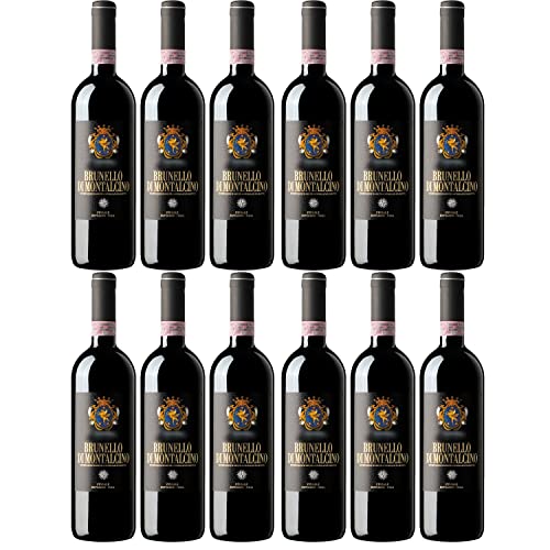 Pinzale Brunello di Montalcino DOCG Rotwein Wein trocken Italien I Visando Paket (12 x 0,75l) von FeinWert