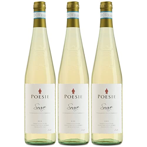Poesie Soave DOC Weißwein Wein trocken Italien I Visando Paket (3 x 0,75l) von FeinWert