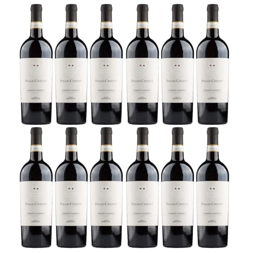 Poggio Civetta Chianti ClassicoTenute Rosseti Rotwein Rot trocken Italien inkl. FeinWert E-Book (12 x 0,75l) von FeinWert