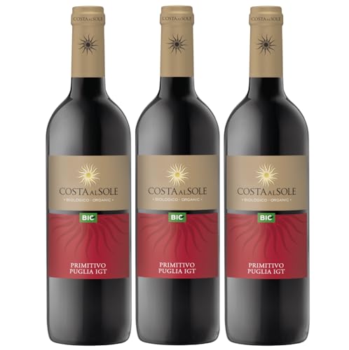 Primitivo IGT Costa al Sole Rotwein Wein trocken Italien Inkl. FeinWert E-Book (3 x 0,75l) von FeinWert